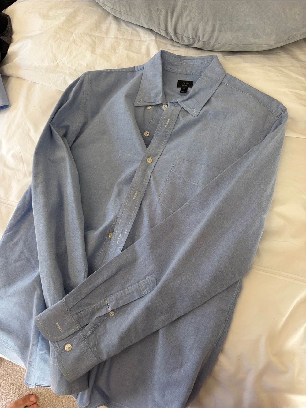 J Crew Classic Light Blue Men’s Button-Down Shirt